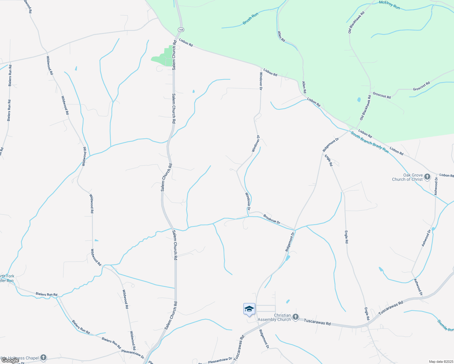 map of restaurants, bars, coffee shops, grocery stores, and more near 103 Windover Drive in Midland
