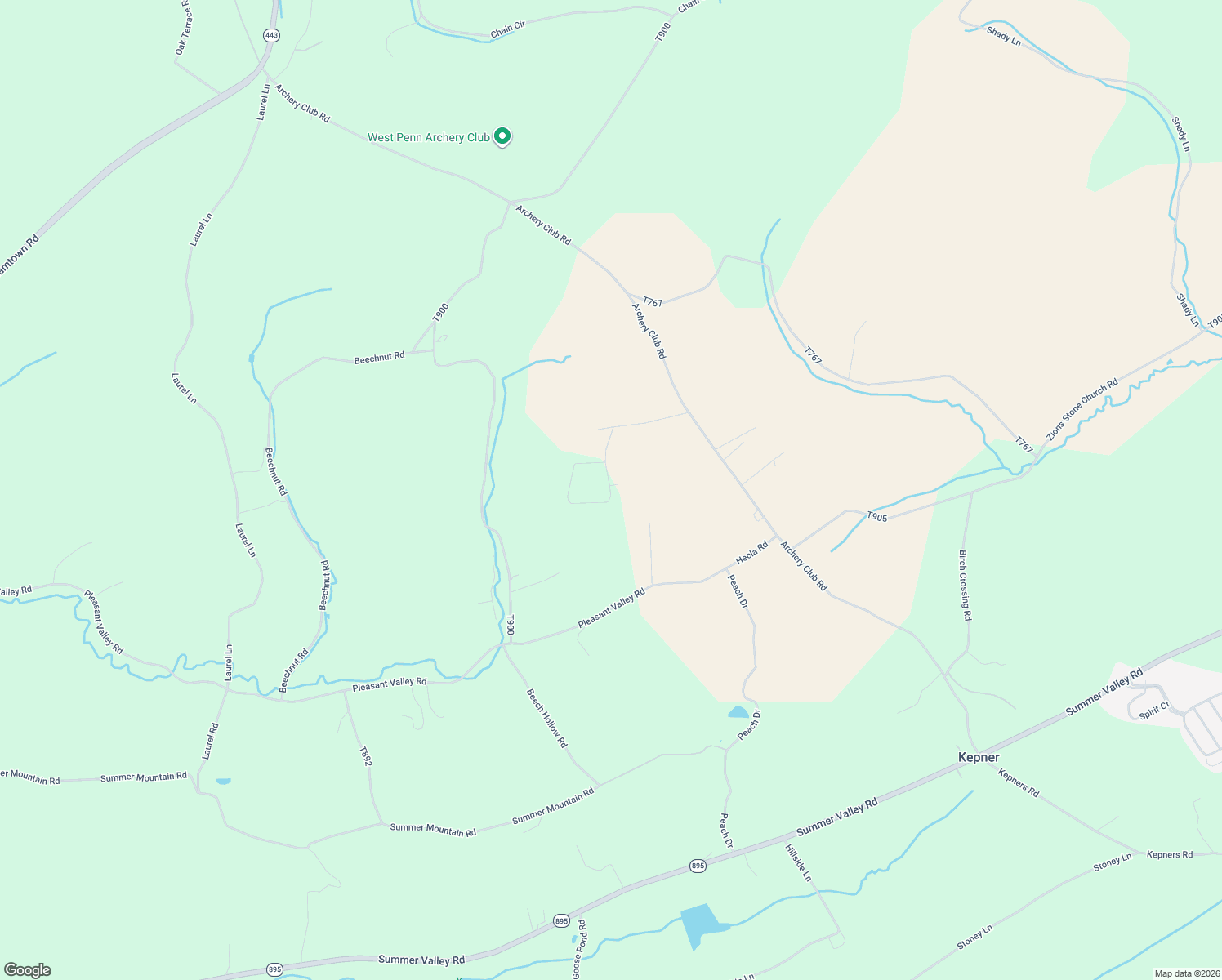 map of restaurants, bars, coffee shops, grocery stores, and more near 75 Ricks Road in New Ringgold