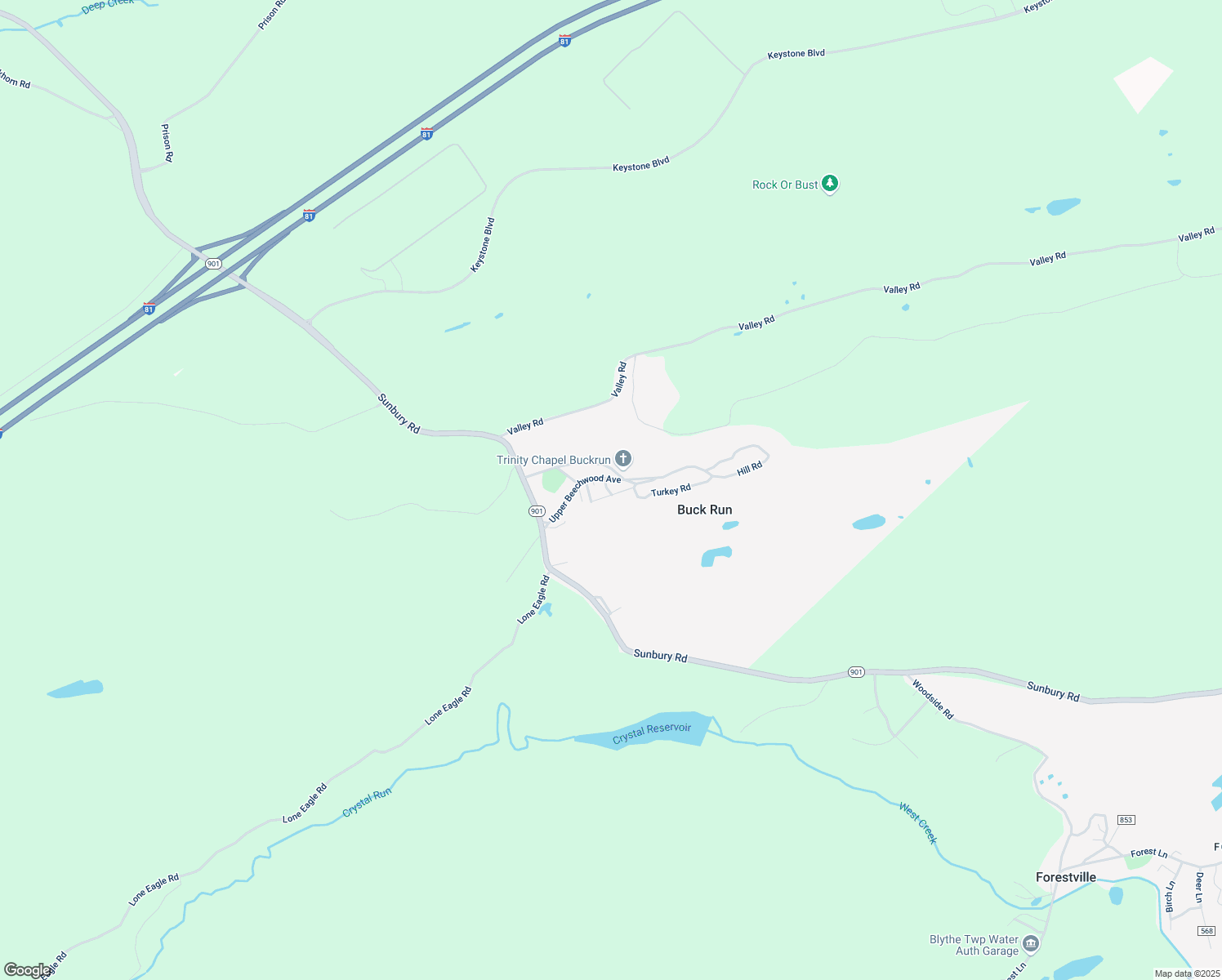 map of restaurants, bars, coffee shops, grocery stores, and more near 63 Upper Beechwood Road in Pottsville