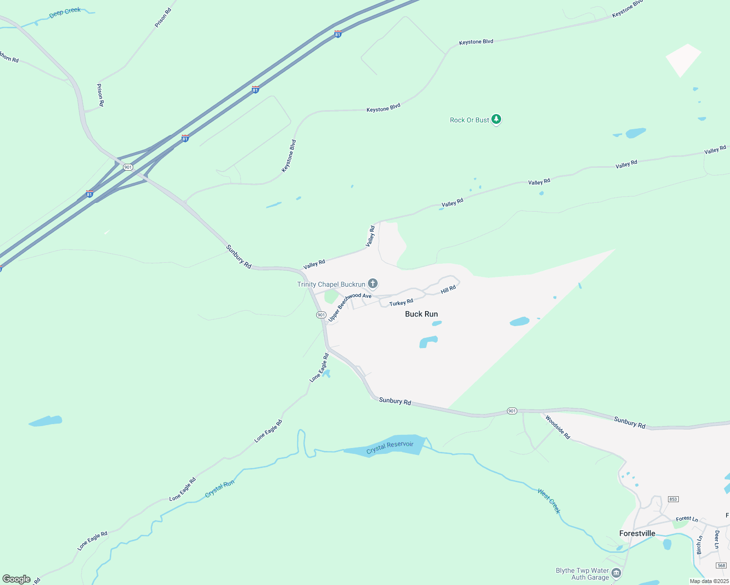 map of restaurants, bars, coffee shops, grocery stores, and more near 63 Upper Beechwood Road in Pottsville