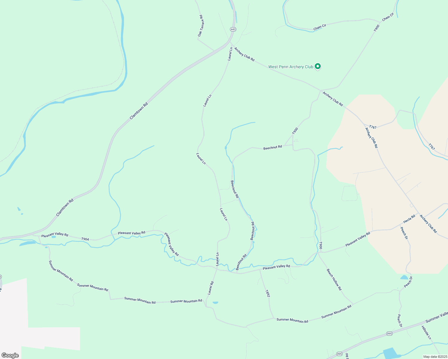 map of restaurants, bars, coffee shops, grocery stores, and more near 149 Beechnut Road in New Ringgold