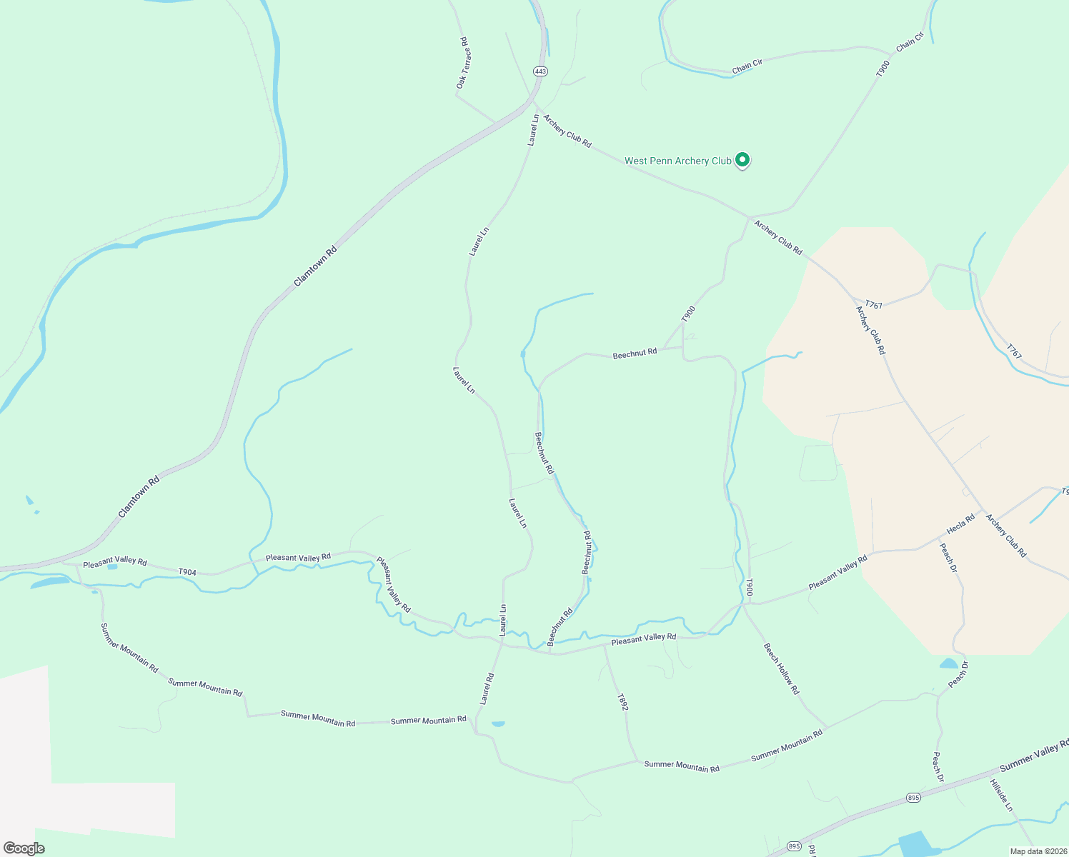 map of restaurants, bars, coffee shops, grocery stores, and more near 151 Beechnut Road in New Ringgold