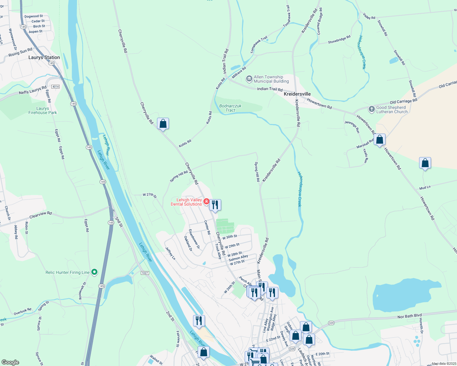 map of restaurants, bars, coffee shops, grocery stores, and more near 73 Spring Hill Road in Northampton