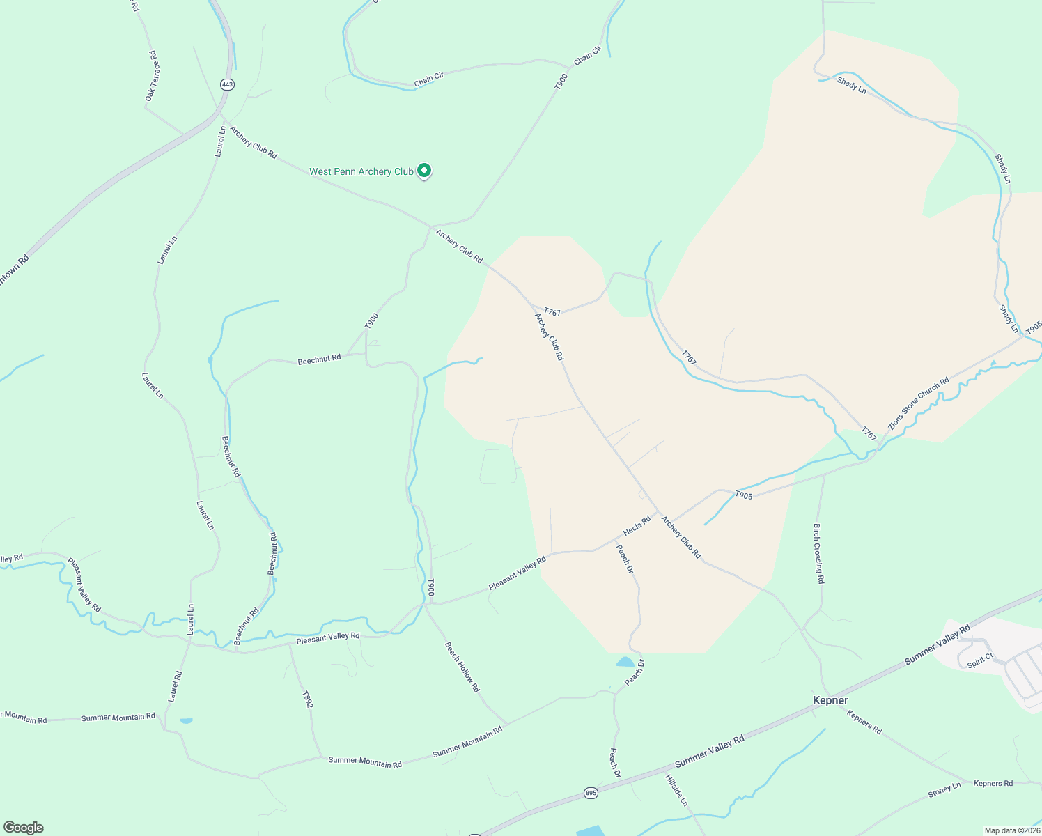 map of restaurants, bars, coffee shops, grocery stores, and more near 75 Ricks Road in New Ringgold