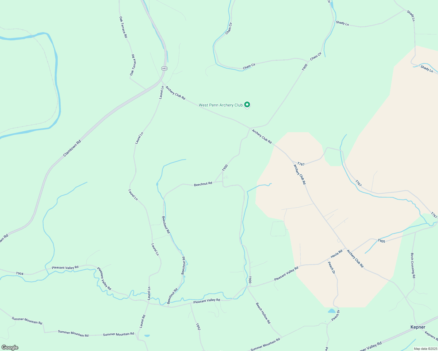 map of restaurants, bars, coffee shops, grocery stores, and more near Old State Road in Schuylkill County