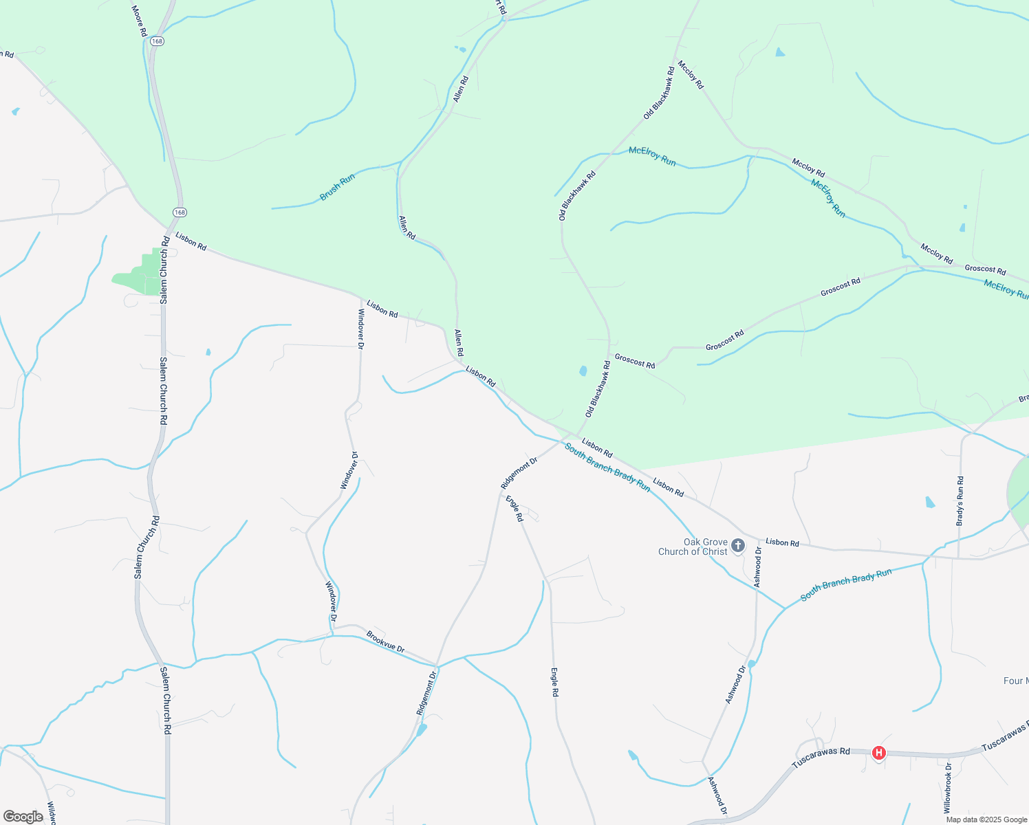 map of restaurants, bars, coffee shops, grocery stores, and more near 329 Lisbon Rd in Beaver Falls