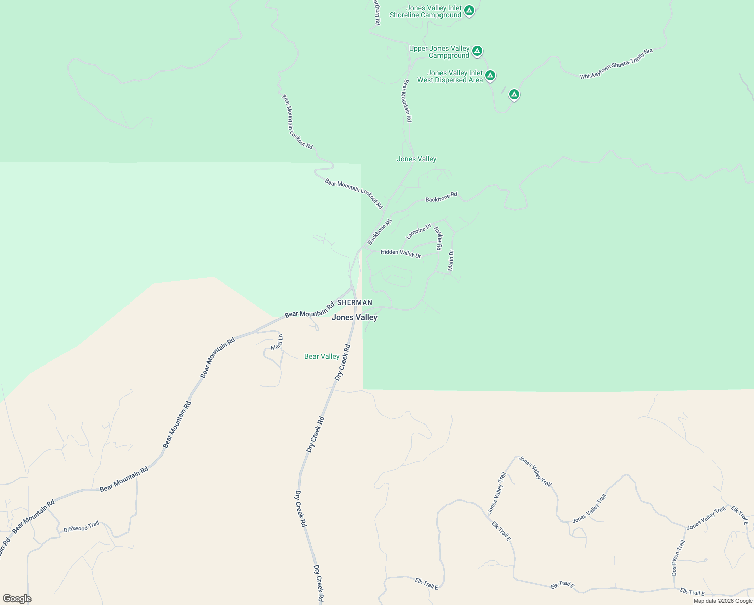 map of restaurants, bars, coffee shops, grocery stores, and more near 14656 Ravine Road in Redding
