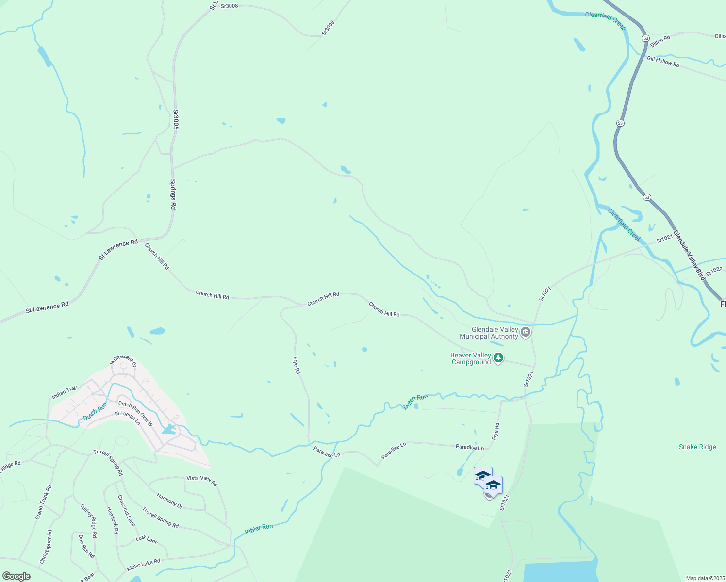 map of restaurants, bars, coffee shops, grocery stores, and more near 562-698 Church Hill Rd in Cambria