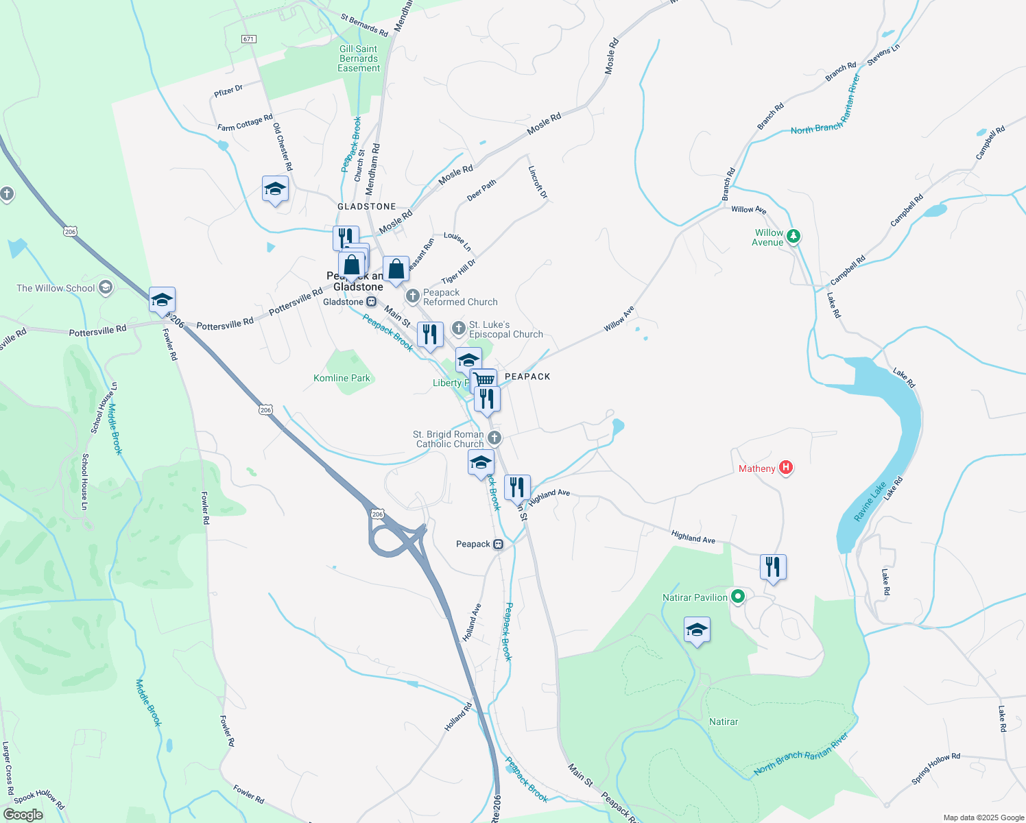 8 Prospect Street, Peapack and Gladstone NJ Walk Score