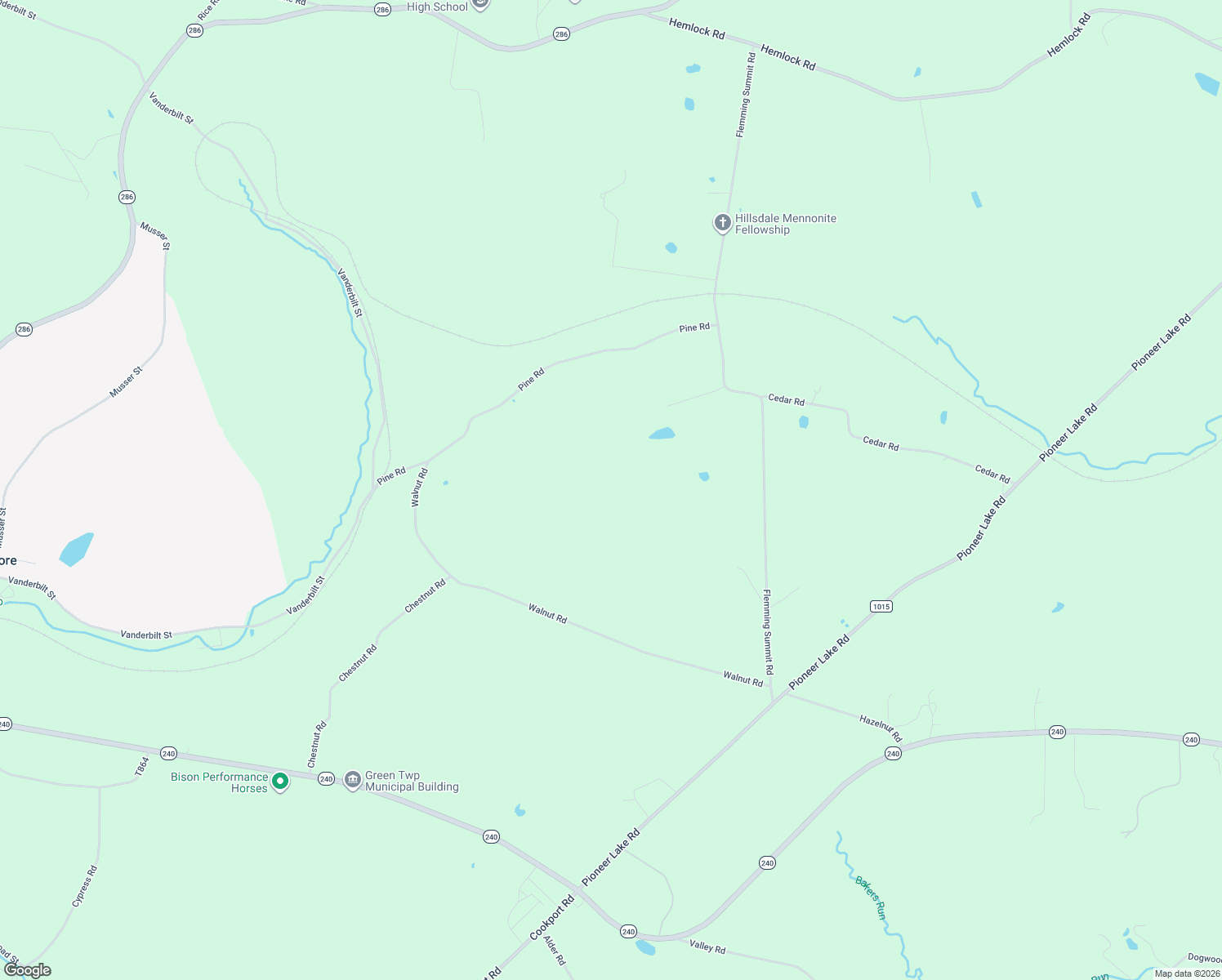 map of restaurants, bars, coffee shops, grocery stores, and more near 148 Black Walnut Road in Commodore