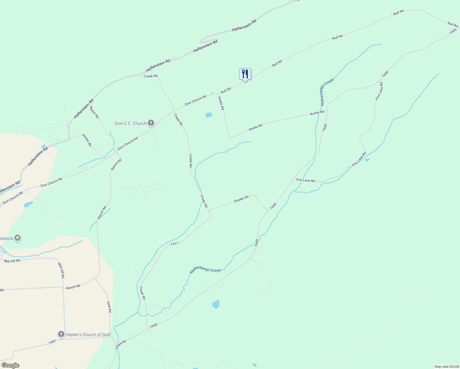 map of restaurants, bars, coffee shops, grocery stores, and more near 15 Snyder Road in Pitman