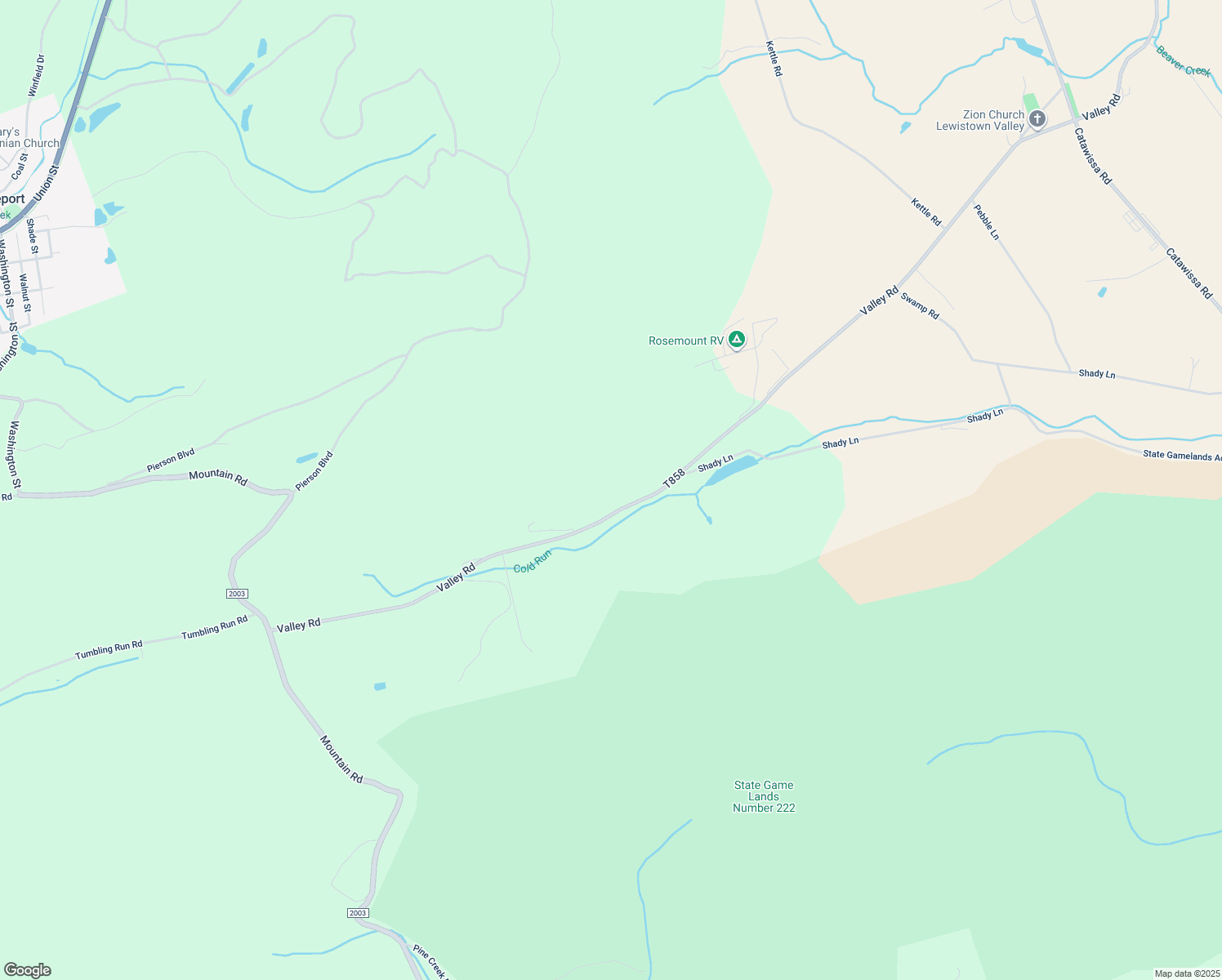 map of restaurants, bars, coffee shops, grocery stores, and more near 199 Valley Road in Tamaqua