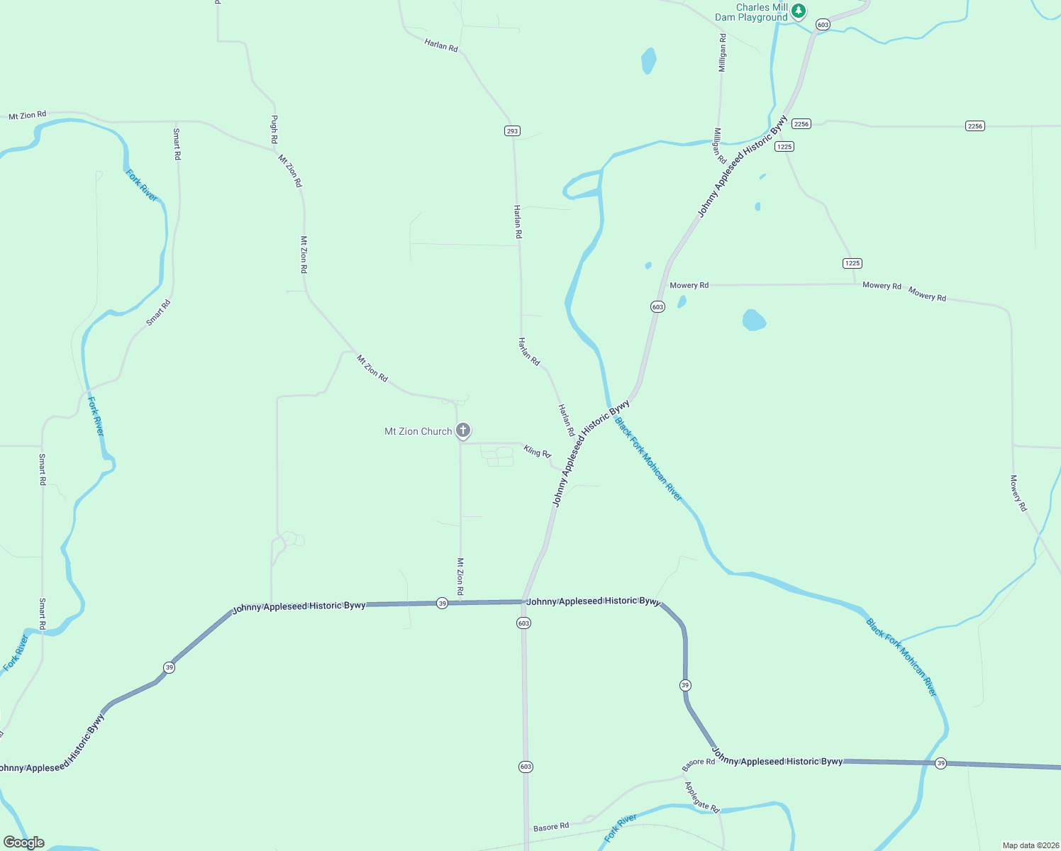 map of restaurants, bars, coffee shops, grocery stores, and more near 3695 Kling Road in Lucas