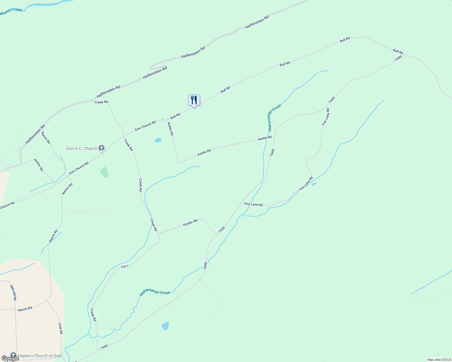 map of restaurants, bars, coffee shops, grocery stores, and more near 287 Taylorsville Mountain Road in Pitman