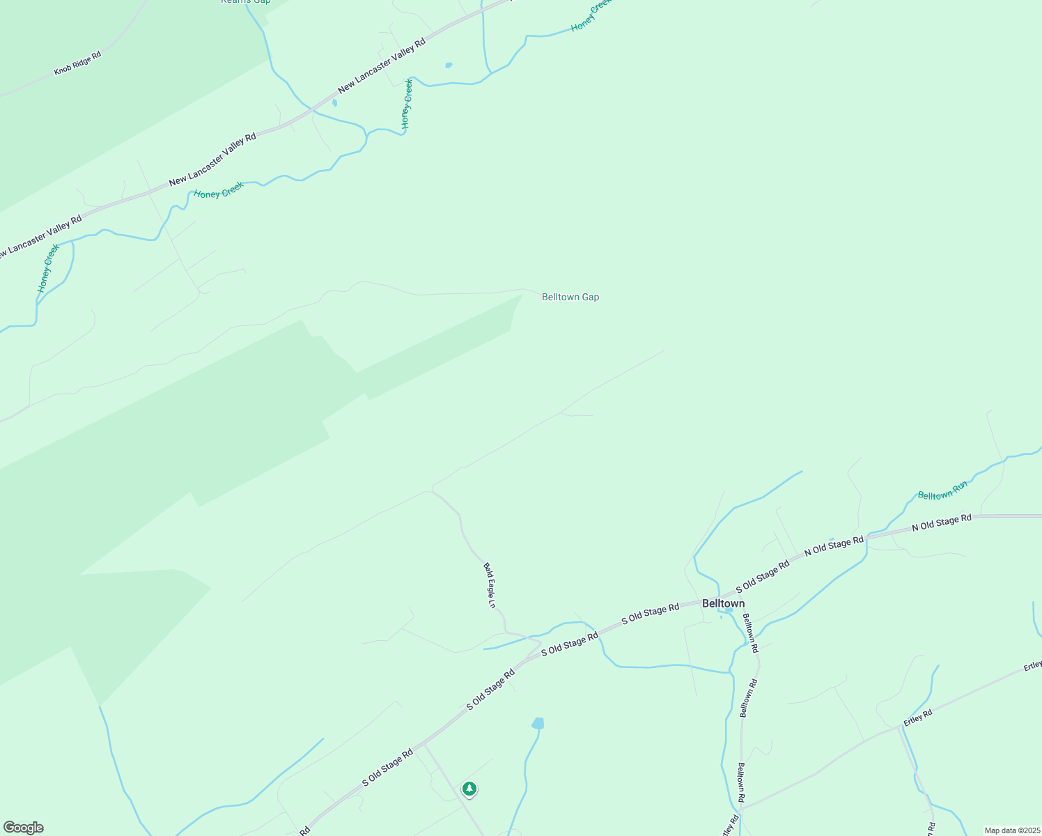 map of restaurants, bars, coffee shops, grocery stores, and more near 195 Upper Bald Eagle Lane in McClure