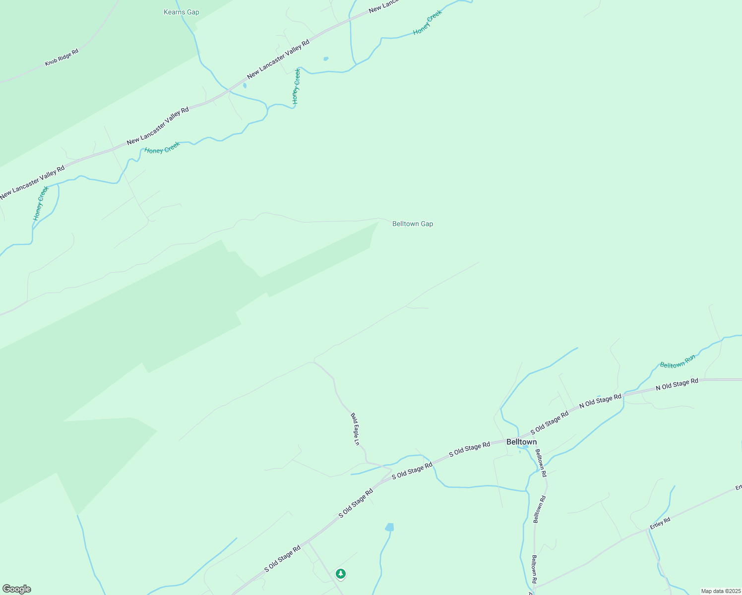 map of restaurants, bars, coffee shops, grocery stores, and more near 195 Upper Bald Eagle Lane in McClure