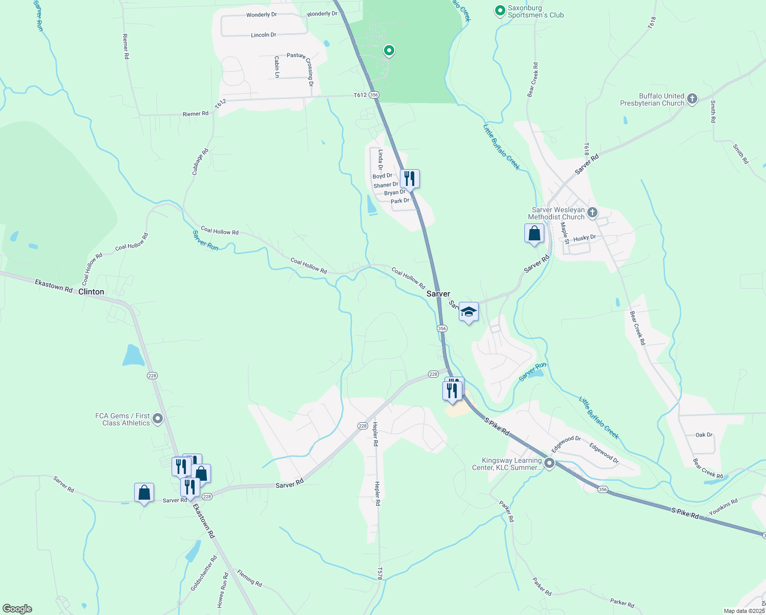 184 Heathfield Drive, Sarver PA Walk Score
