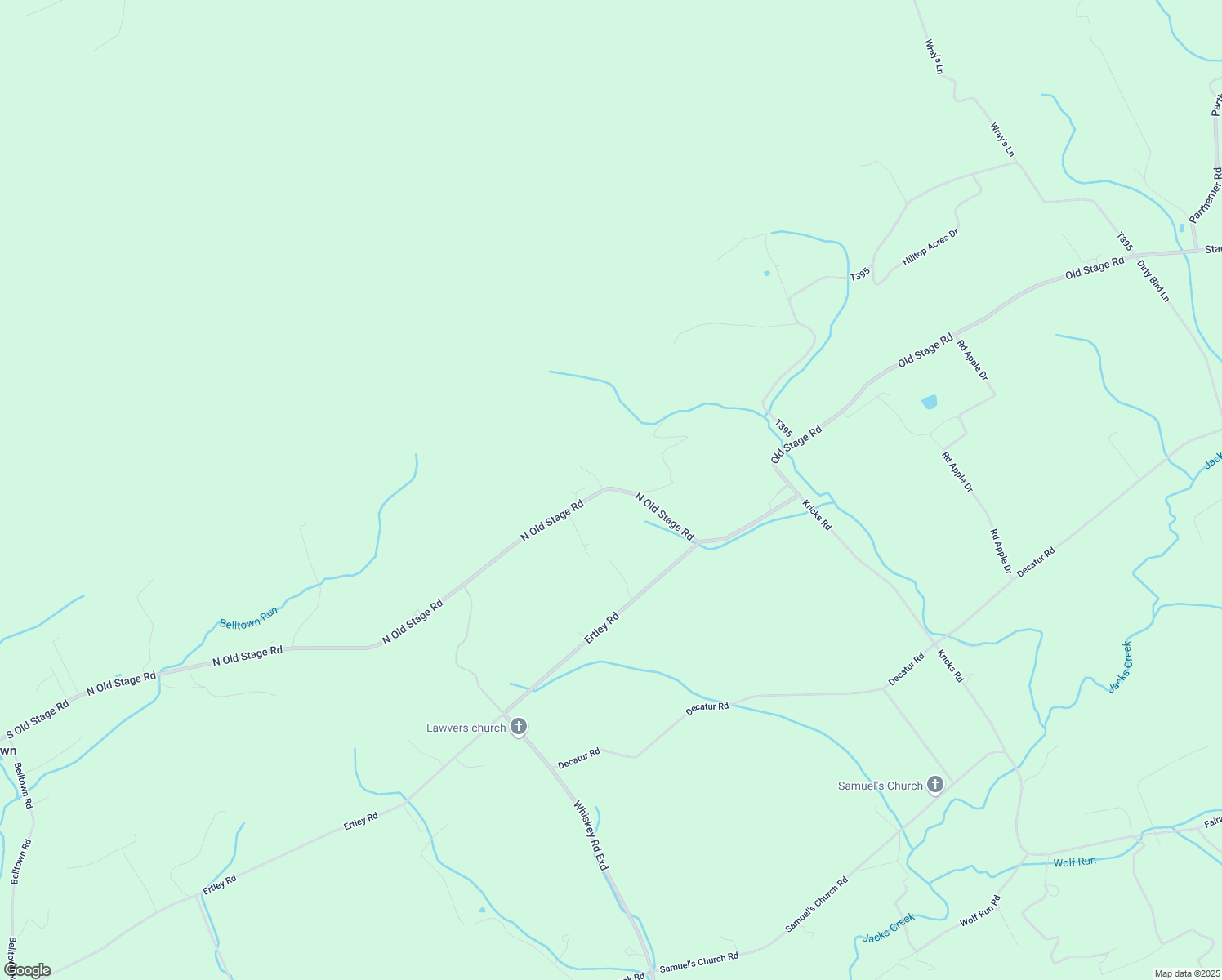 map of restaurants, bars, coffee shops, grocery stores, and more near 6063 South Old Stage Road in McClure