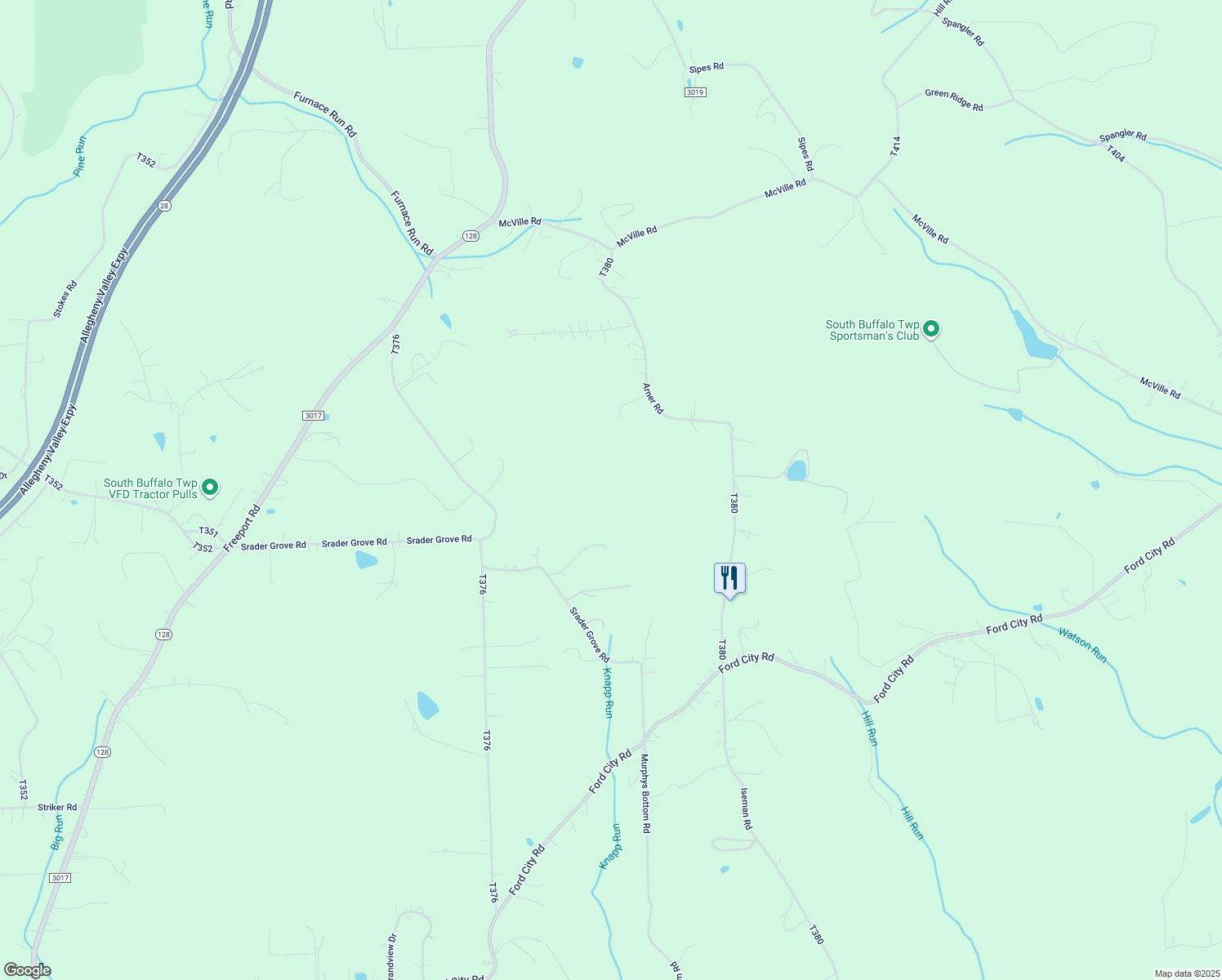 map of restaurants, bars, coffee shops, grocery stores, and more near in Freeport