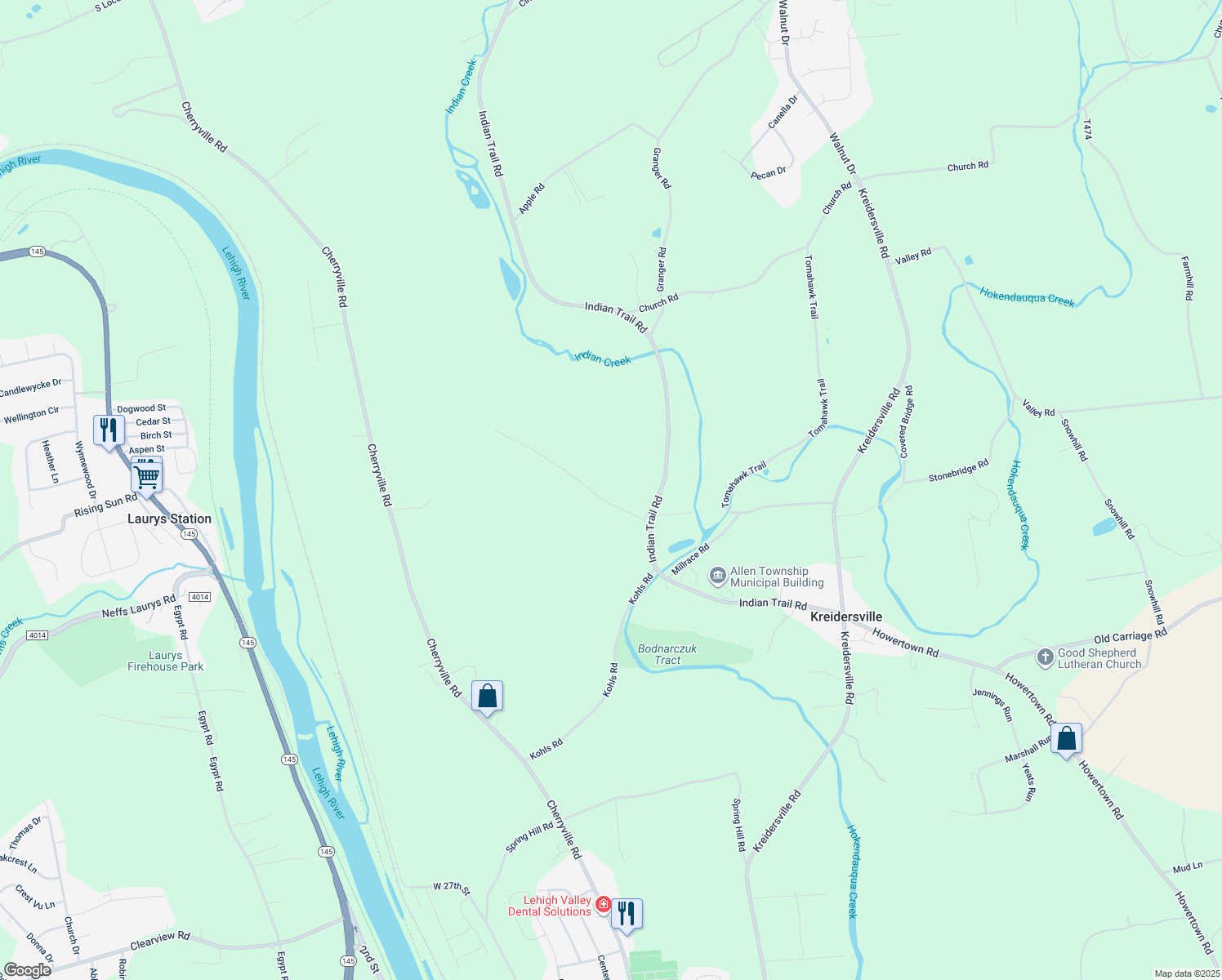 map of restaurants, bars, coffee shops, grocery stores, and more near 260 Stagecoach Road in Northampton