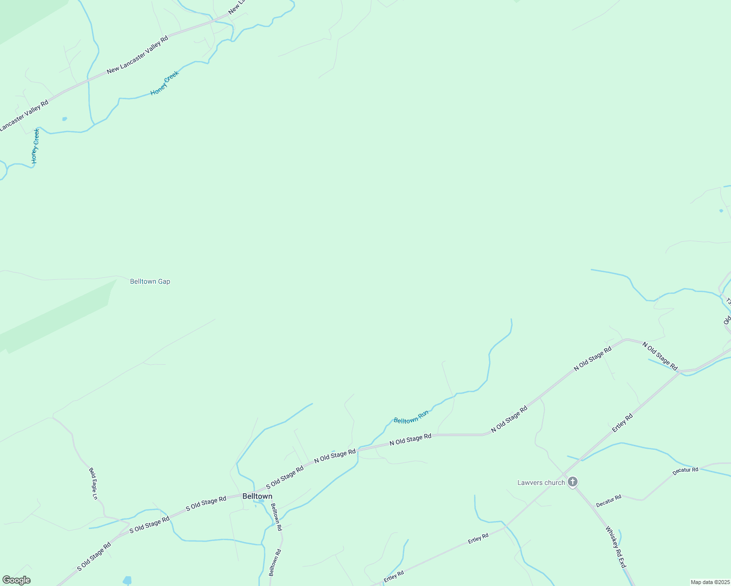 map of restaurants, bars, coffee shops, grocery stores, and more near 5375 North Old Stage Road in McClure