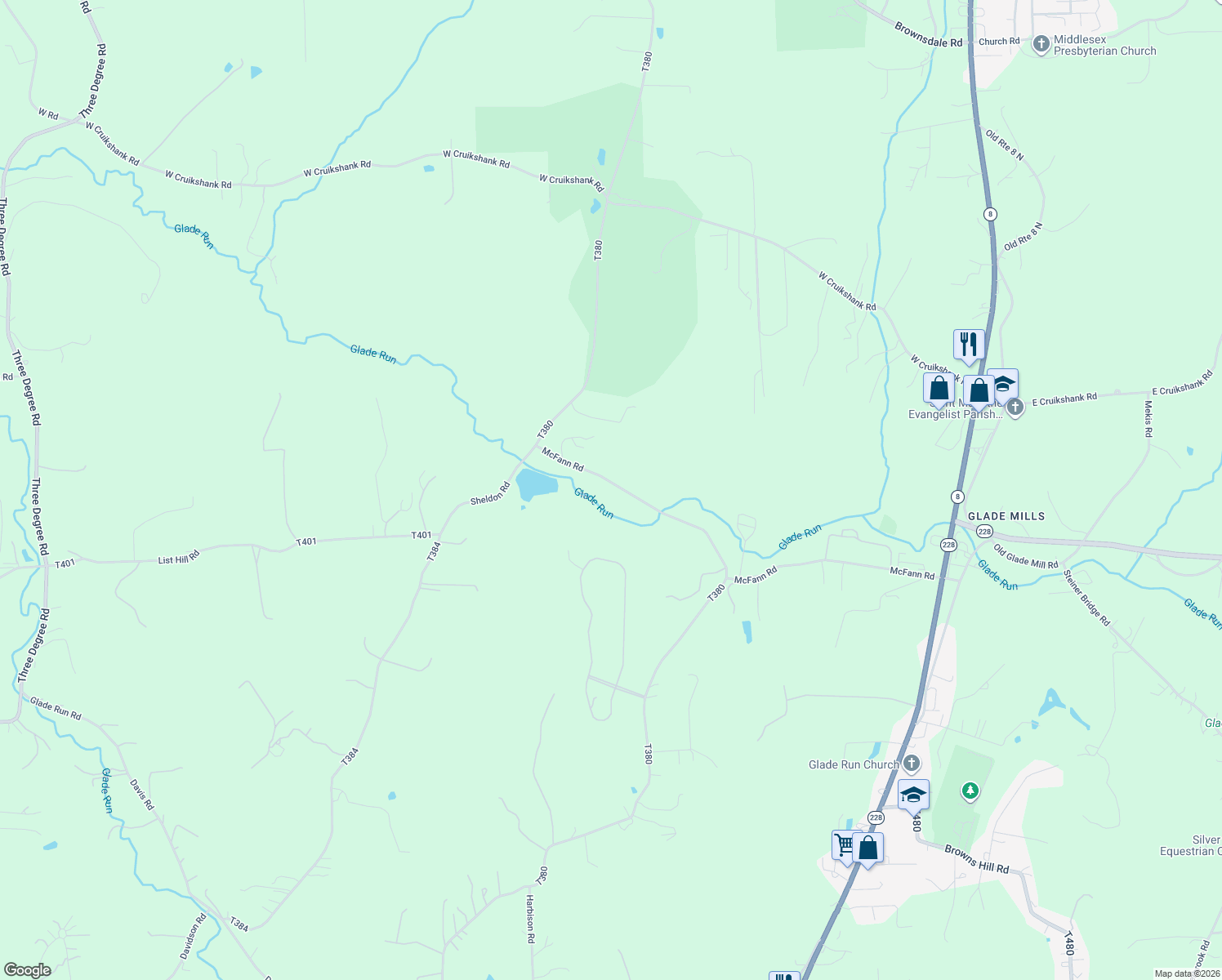 map of restaurants, bars, coffee shops, grocery stores, and more near 243 McFann Road in Valencia