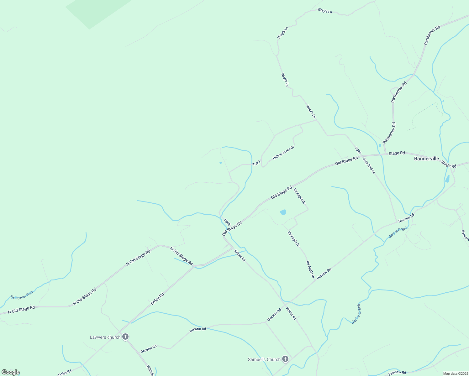 map of restaurants, bars, coffee shops, grocery stores, and more near 201 Loht Road in McClure