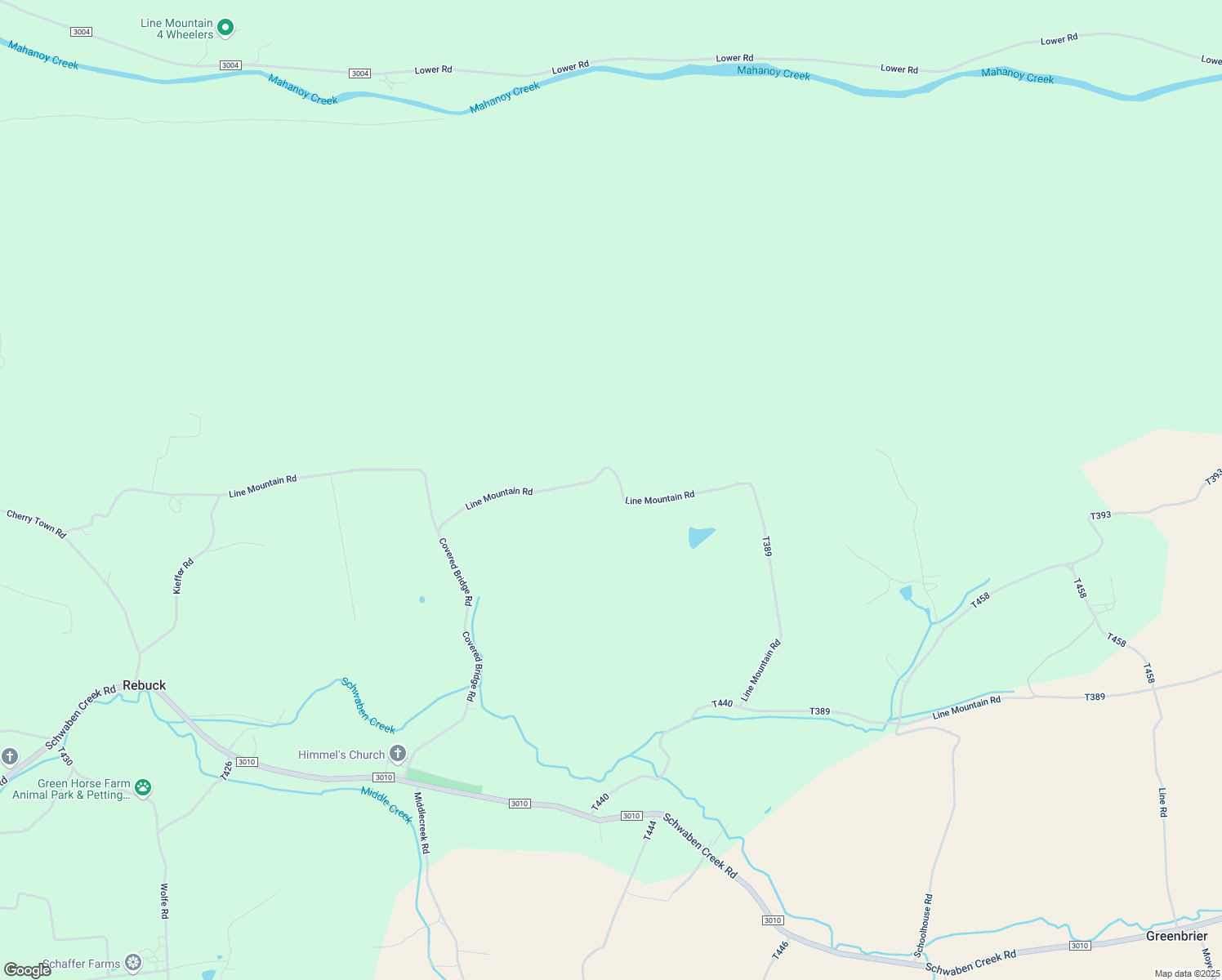 map of restaurants, bars, coffee shops, grocery stores, and more near 1026 Line Mountain Road in Dornsife