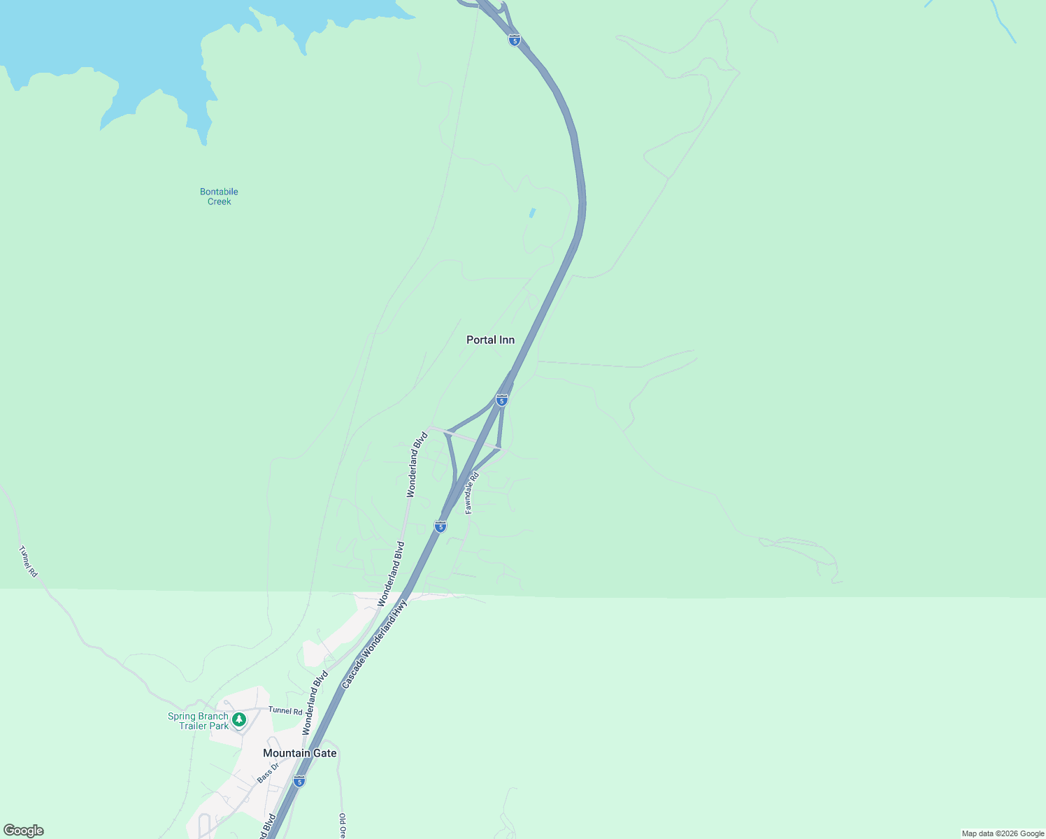 map of restaurants, bars, coffee shops, grocery stores, and more near 15333 Fawndale Road in Redding