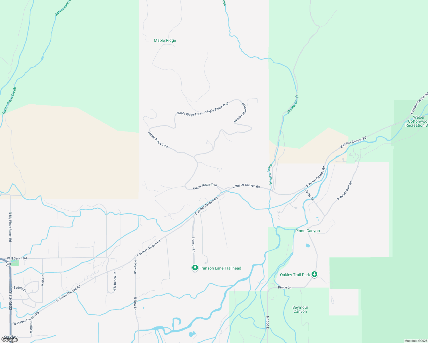 map of restaurants, bars, coffee shops, grocery stores, and more near 5954 Maple Ridge Trail in Kamas