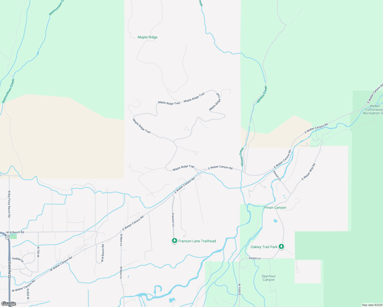 map of restaurants, bars, coffee shops, grocery stores, and more near 5954 Maple Ridge Trail in Kamas