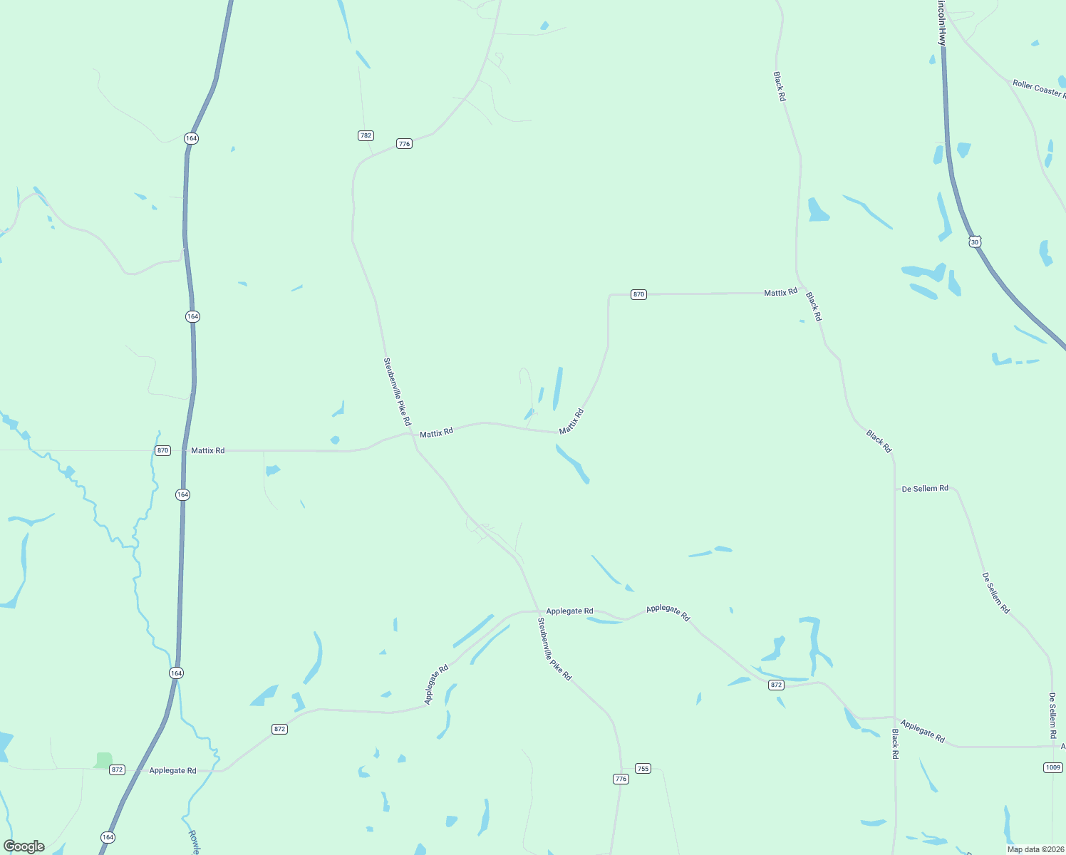 map of restaurants, bars, coffee shops, grocery stores, and more near 38768 Mattix Road in Lisbon