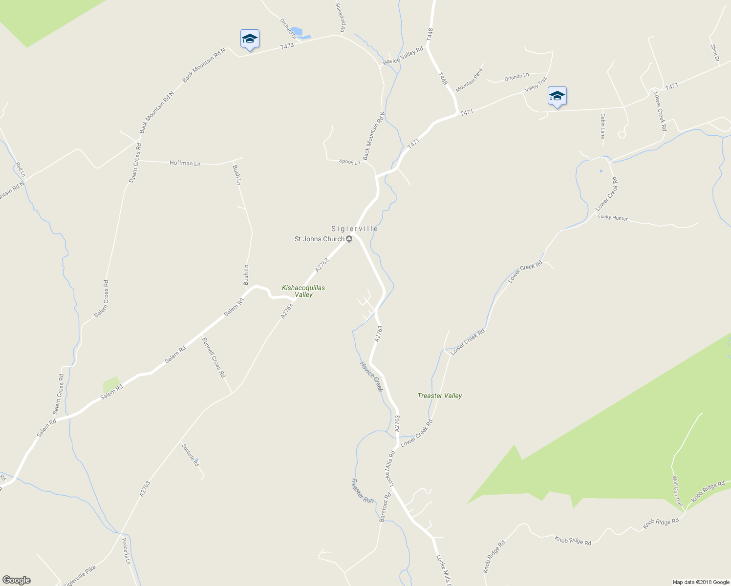 map of restaurants, bars, coffee shops, grocery stores, and more near 20 Breann Drive in Milroy