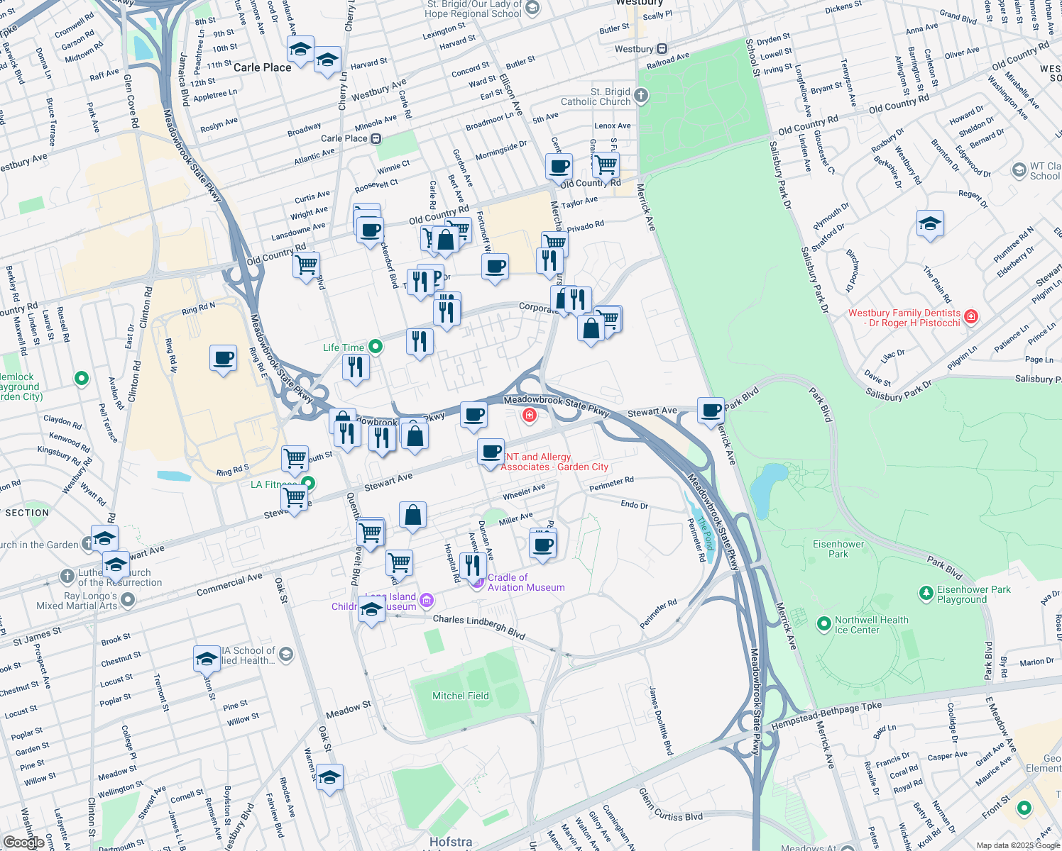 1101 Stewart Avenue, Garden City NY Walk Score