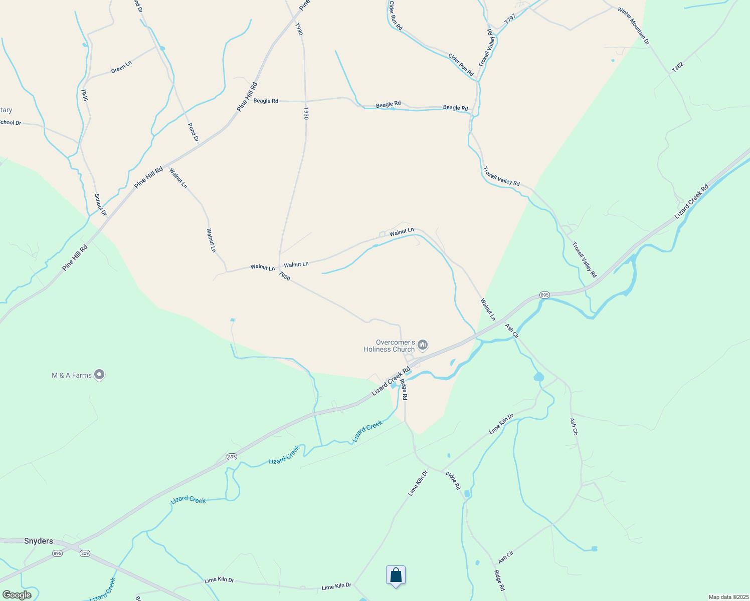 map of restaurants, bars, coffee shops, grocery stores, and more near 6 Rabbit Run Road in Andreas