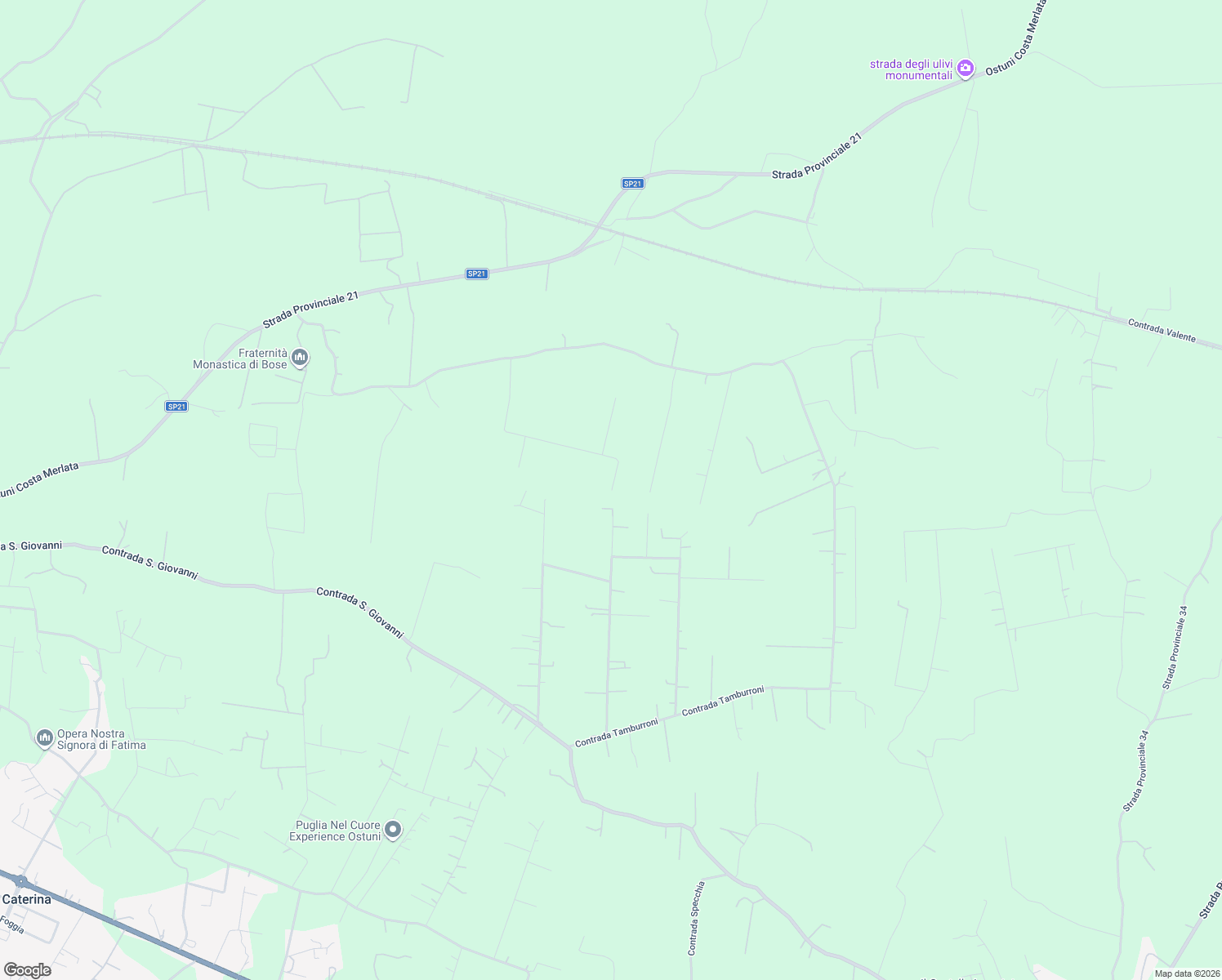 map of restaurants, bars, coffee shops, grocery stores, and more near in Province of Brindisi