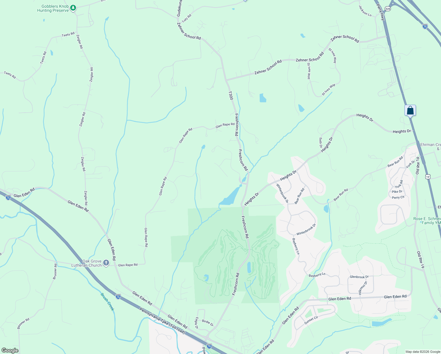 map of restaurants, bars, coffee shops, grocery stores, and more near 316 Dawson Avenue in Cranberry Township