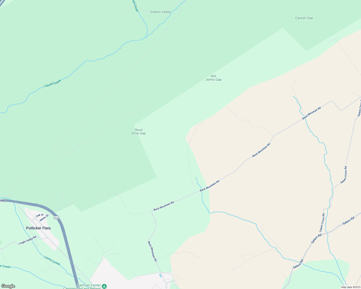 map of restaurants, bars, coffee shops, grocery stores, and more near 125 Stage Road in Milroy