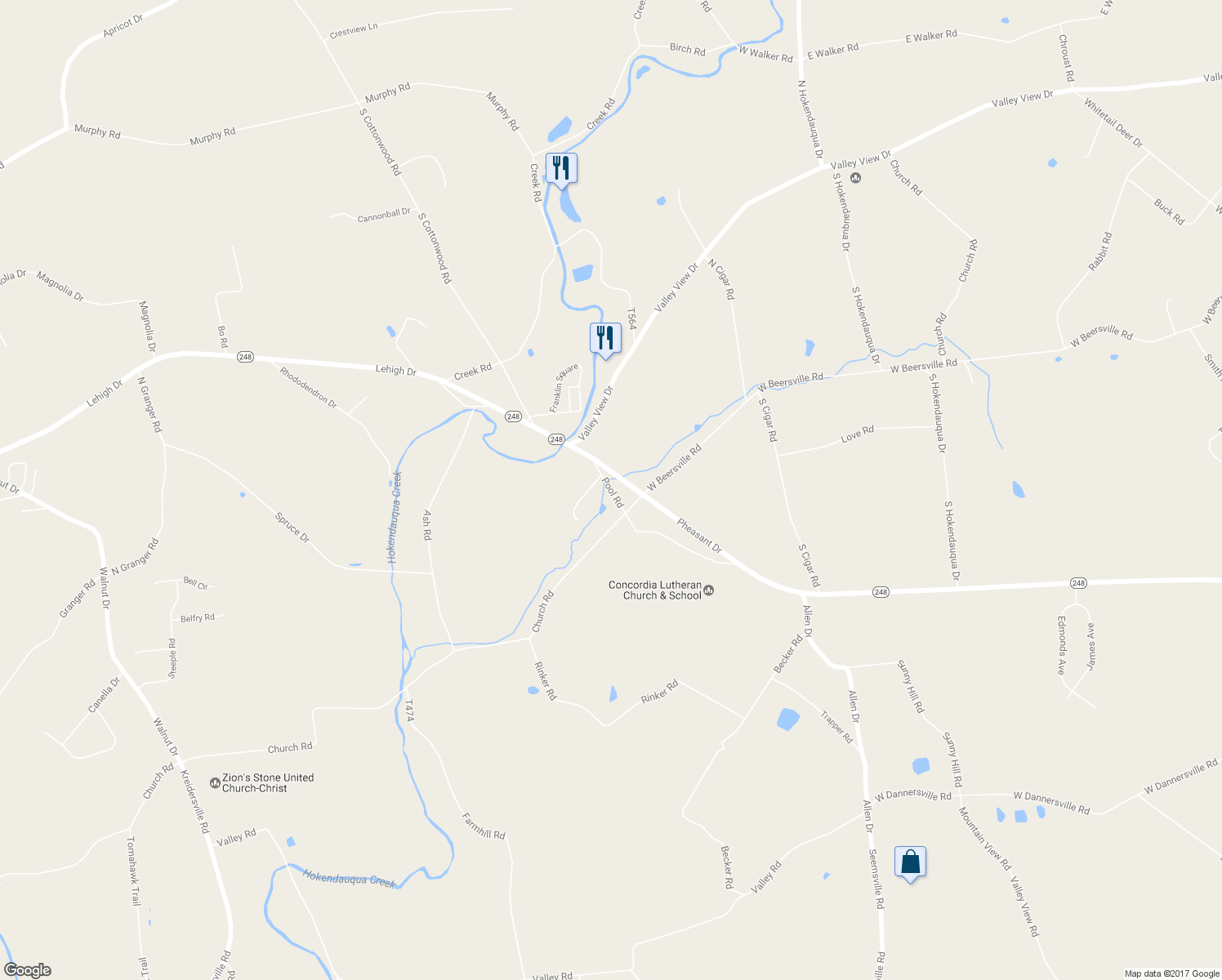 map of restaurants, bars, coffee shops, grocery stores, and more near 23 Pool Road in Northampton