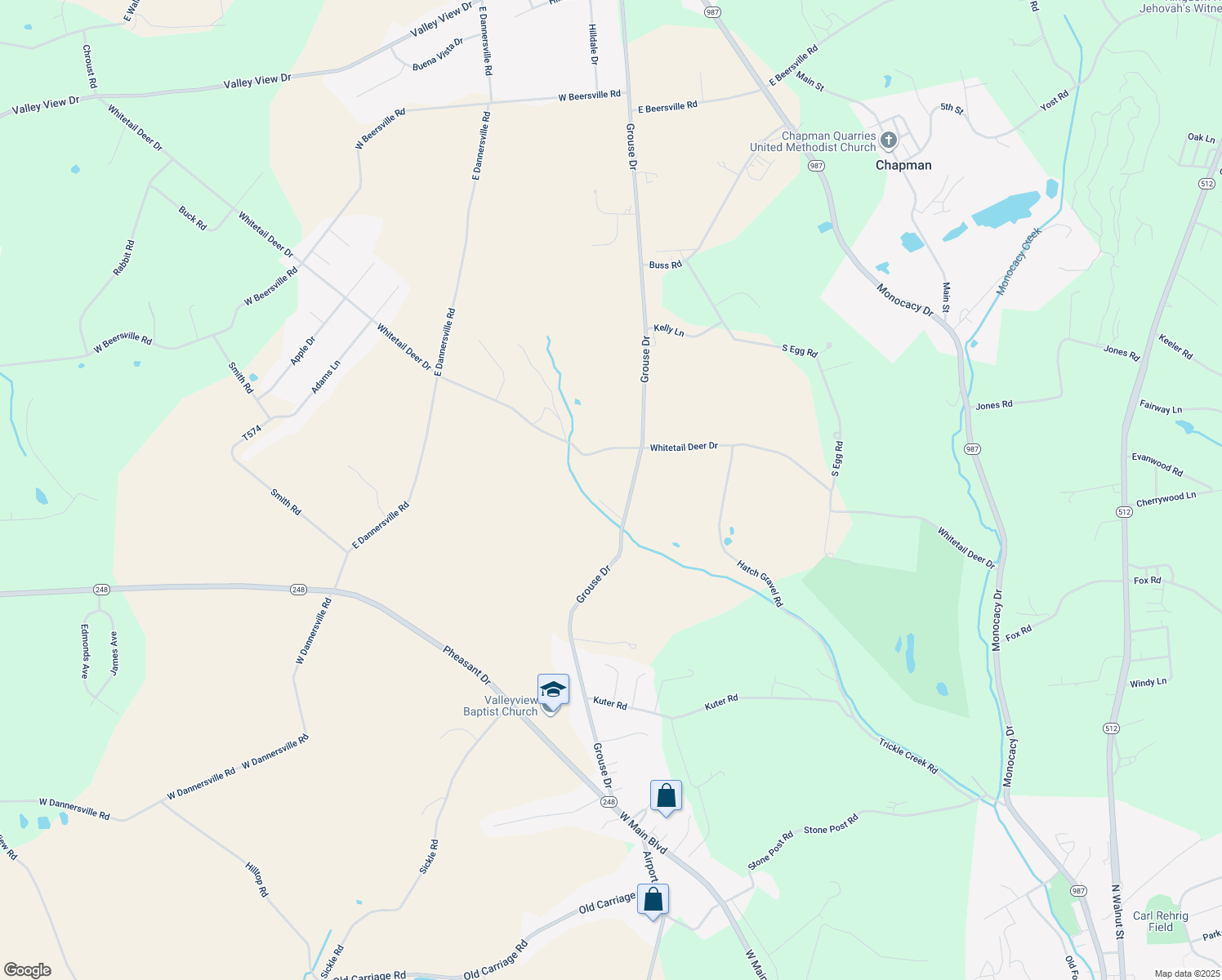 map of restaurants, bars, coffee shops, grocery stores, and more near 255 Grouse Drive in Bath