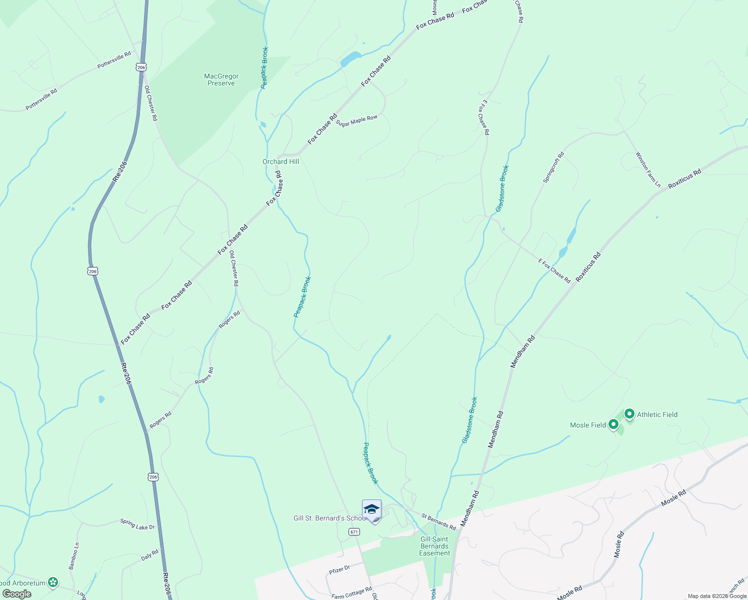 map of restaurants, bars, coffee shops, grocery stores, and more near 5 Downing Court in Chester