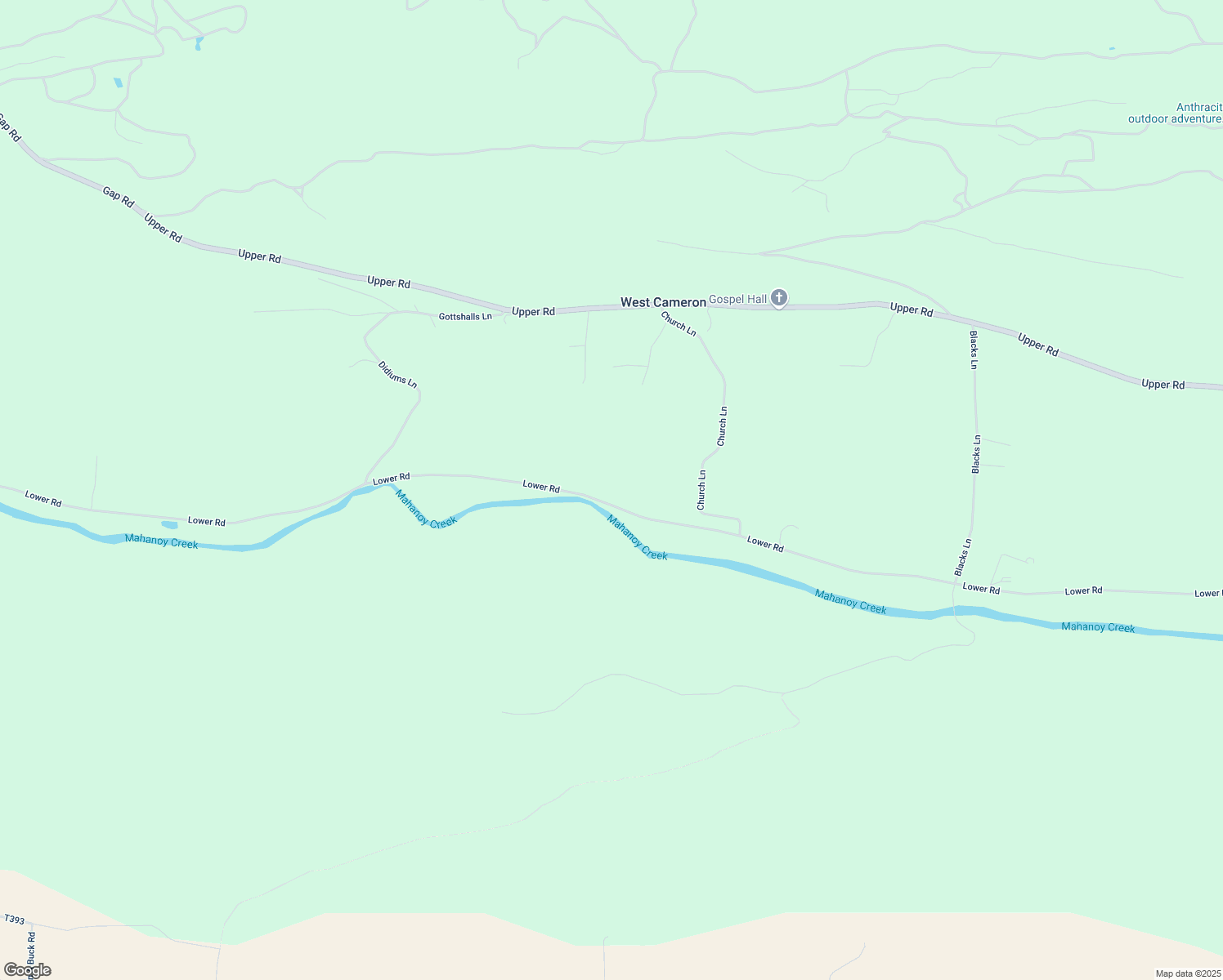 map of restaurants, bars, coffee shops, grocery stores, and more near Lower Road in Shamokin