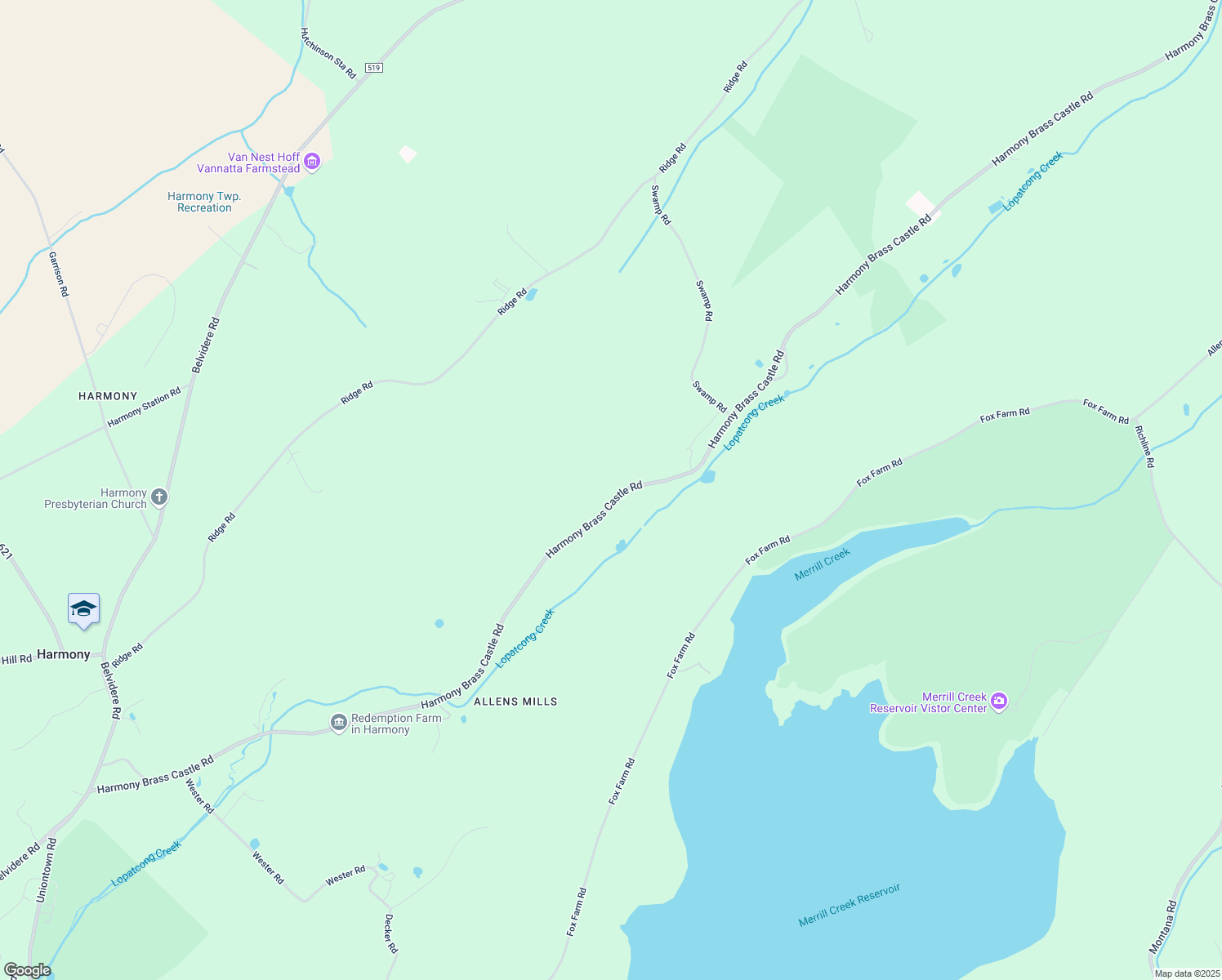 map of restaurants, bars, coffee shops, grocery stores, and more near 361 Harmony Brass Castle Road in Phillipsburg