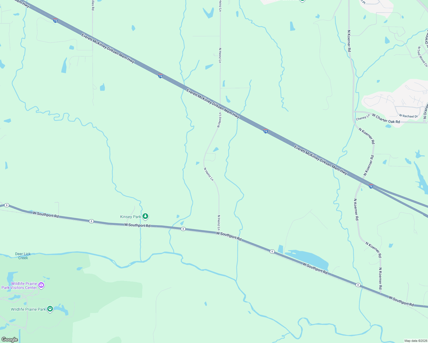 map of restaurants, bars, coffee shops, grocery stores, and more near 5002 North Heinz Lane in Edwards