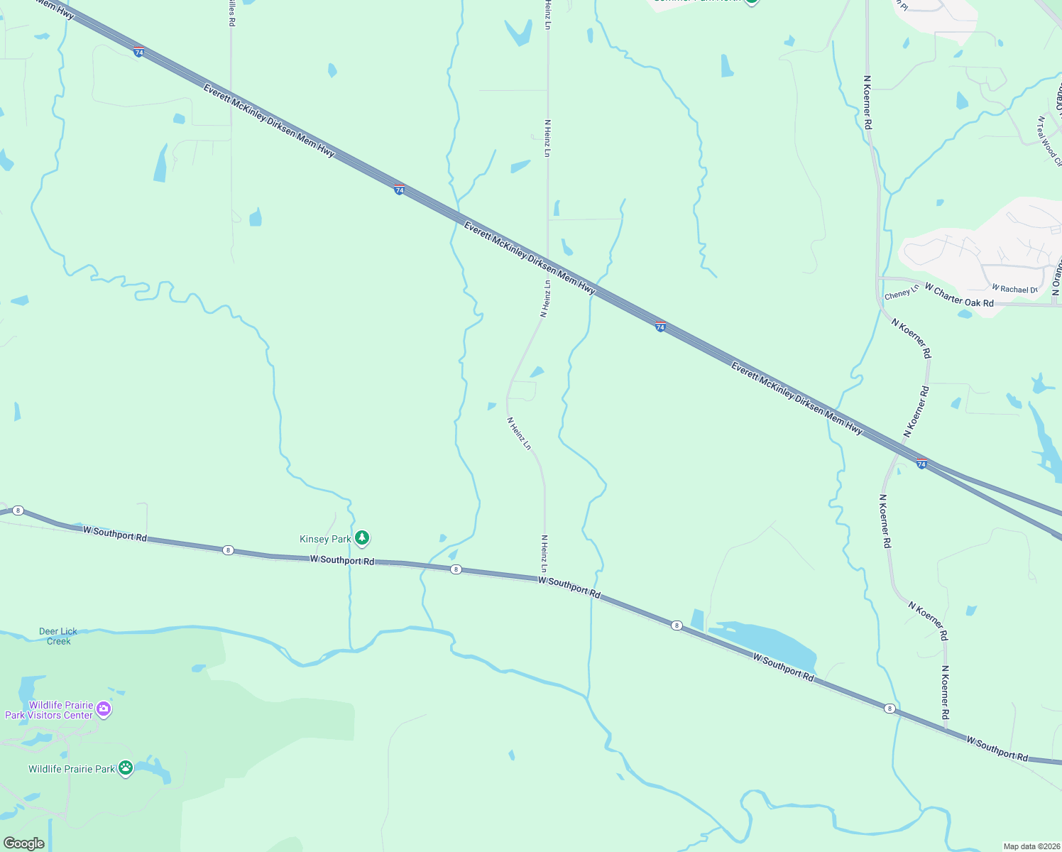 map of restaurants, bars, coffee shops, grocery stores, and more near 5002 North Heinz Lane in Edwards
