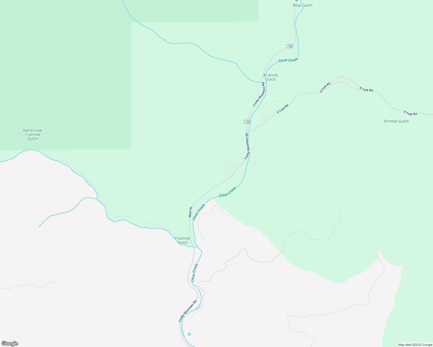 map of restaurants, bars, coffee shops, grocery stores, and more near 15864 Trinity Mountain Road in French Gulch