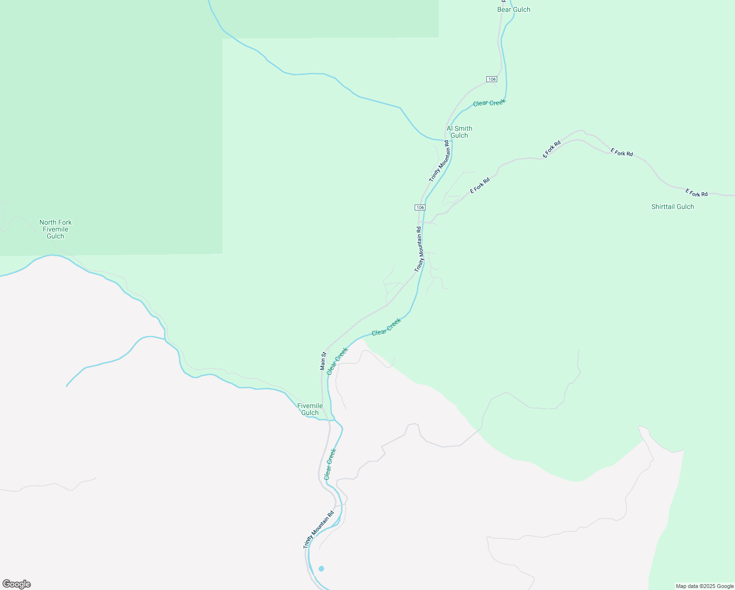 map of restaurants, bars, coffee shops, grocery stores, and more near 15864 Trinity Mountain Road in French Gulch
