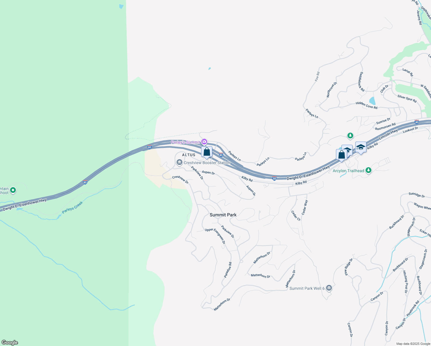 map of restaurants, bars, coffee shops, grocery stores, and more near 700 Aspen Drive in Park City