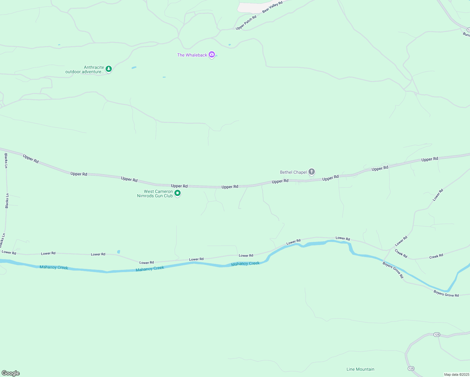 map of restaurants, bars, coffee shops, grocery stores, and more near 3176 Upper Road in Shamokin