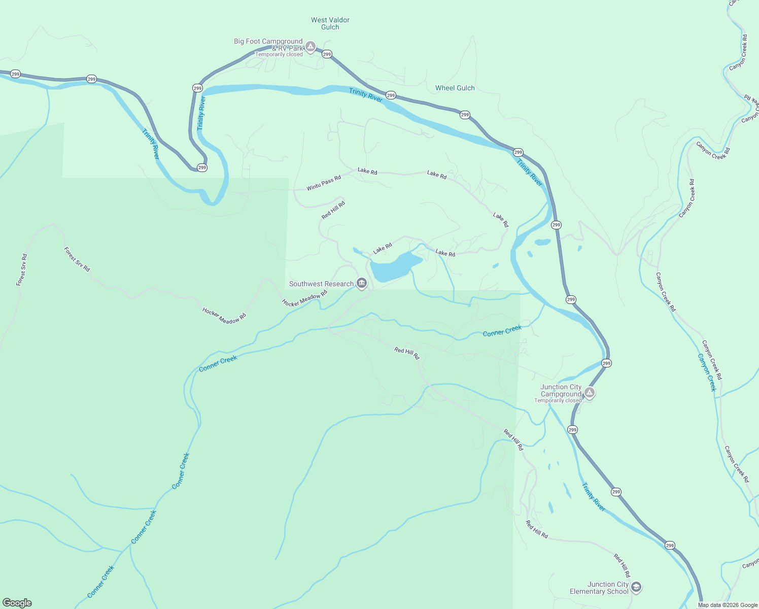 map of restaurants, bars, coffee shops, grocery stores, and more near 171 Conner Creek Road in Junction City
